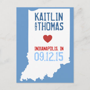 Save the Date - Customisable - Indiana Announcement Postcard