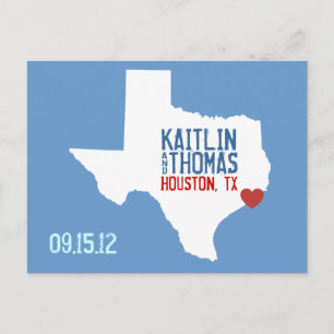 Save the Date - Customisable - Texas Announcement Postcard