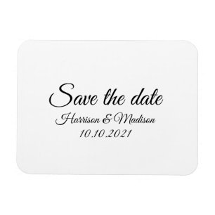Save the Date, customise text Wedding Announcement Magnet
