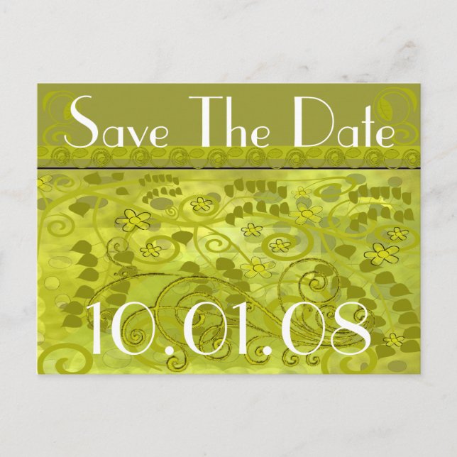 Save The Date - Customised Announcement Postcard (Front)