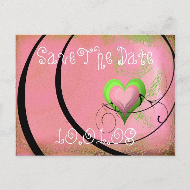Save The Date - Customised Announcement Postcard (Front)