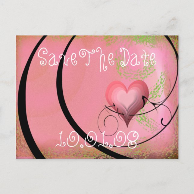 Save The Date - Customised - Customised Announcement Postcard (Front)