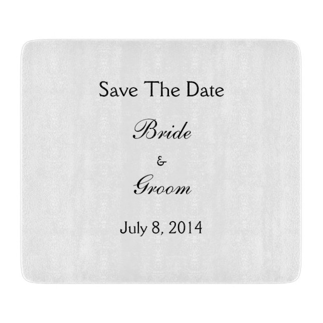 Save The Date Cutting Board (Front)