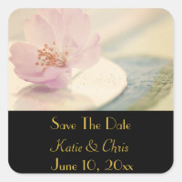 Save The Date Delicate Pink Cherry Blossom Flower