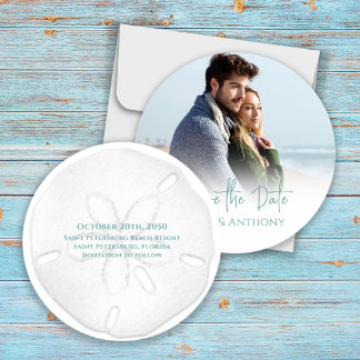 Save the Date Destination Beach Wedding 