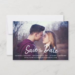 Save the Date - DIY Photo and Background Colour