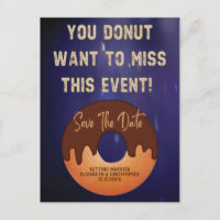 Save The Date Doughnut Neon Event Wedding