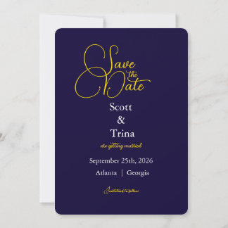 Save the Date | Elegant Couple Photograph