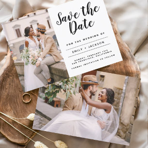 Save the Date Elegant Minimalist Simple Photo 