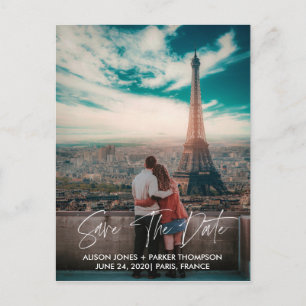 Save the Date Elegant Typography Postcard