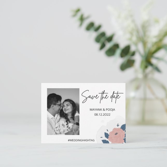 Save the date enclosure card (Standing Front)