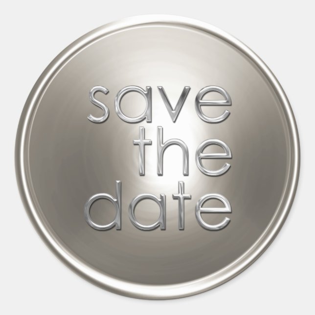 Save the Date Envelope Seal (Front)