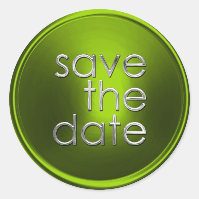 Save the Date Envelope Seal (Front)