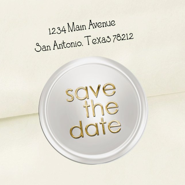 Save the Date Envelope Seal (Creator Uploaded)