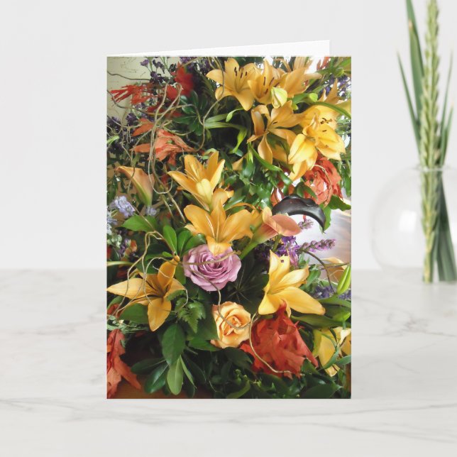 Save-the-Date/Fall Wedding Bouquet Announcement (Front)