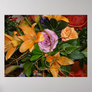 Save-the-Date/Fall Wedding Bouquet Poster