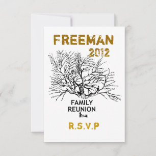 Save the Date Family Reunion RSVP Card