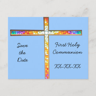 Save the Date - First Holy Communion (boy)- invite