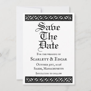 Save The Date Flat Announcement Card-