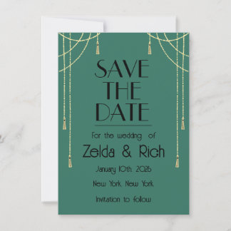 Save The Date Flat Announcement Card