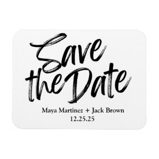 Save the Date Flexible Photo Magnet