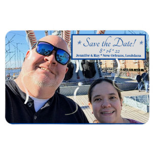 Save the Date Flexible Photo Magnet