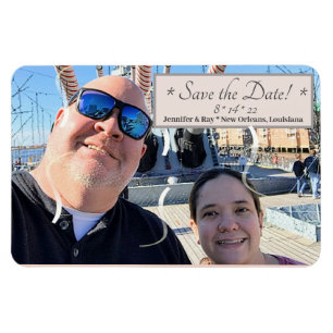 Save the Date Flexible Photo Magnet