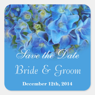 Save the date floral wedding stickers