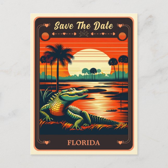 Save the Date | Florida Invitation Postcard (Front)