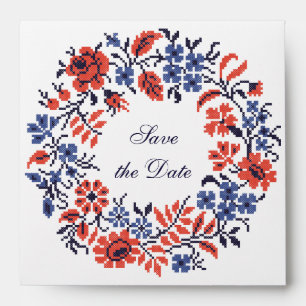 Save the Date Flowers cycle Envelope