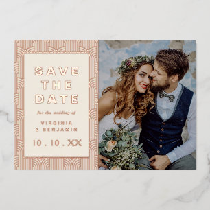 Save The Date Foil Photo Card