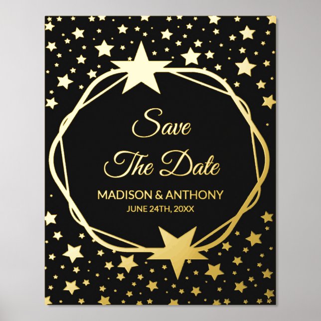 Save The Date  Foil Prints (Front)