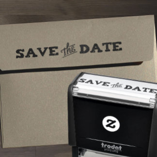 Save the Date for Announcements, Weddings Self-inking Stamp