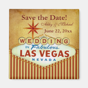 Save the Date for Fabulous Las Vegas Magnet