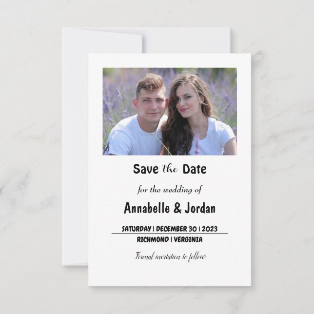 Save the date for wedding (Front)