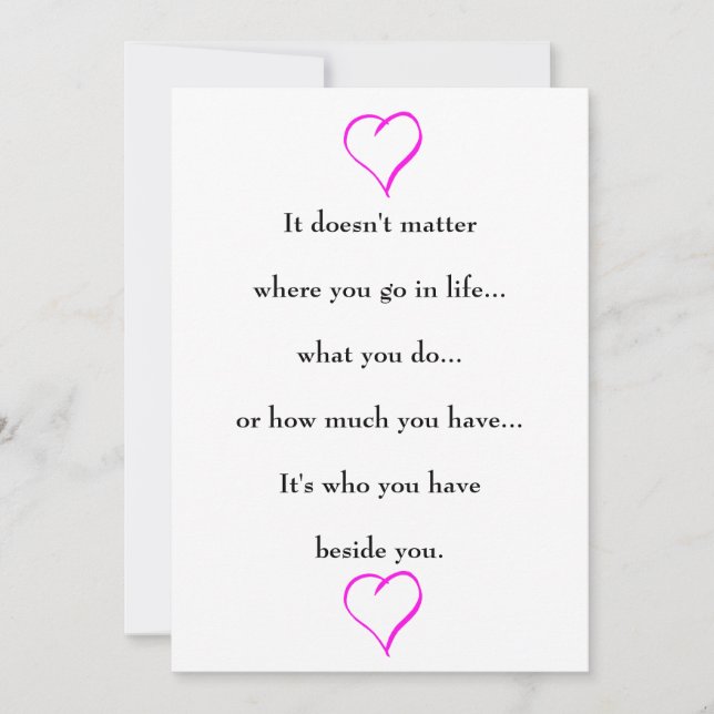 Save the Date for Wedding with Saying on Reverse (Front)