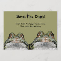 Save The Date: Frog Couple: Hoppy To Announce ...