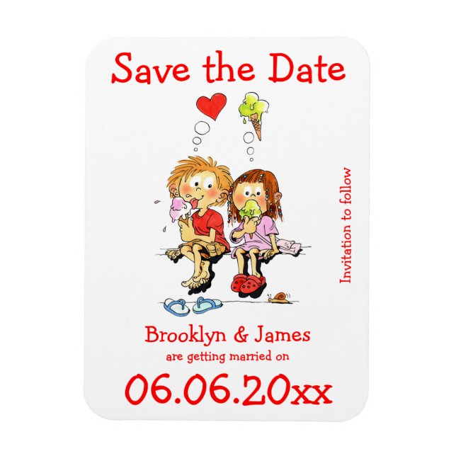 Save The Date Funny Magnet (Vertical)