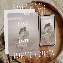 Save the date - gorgeous_silk brown chocolat colou