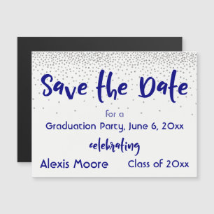 Save the Date Graduation Date Magnetic Card