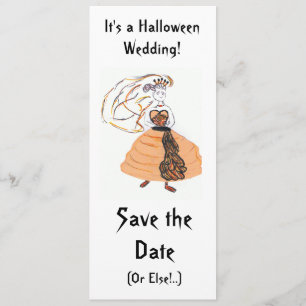 Save the Date/Halloween Wedding Date