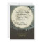 Save the Date Halloween wedding - moon, cemetery