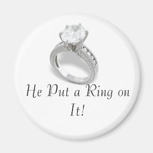 Save the Date/He Put a ring on it Magnet