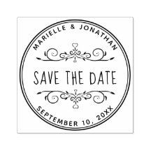 Save the Date Heart Create Your Own Return Address