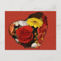 Save the Date Heart Shaped Bouquet