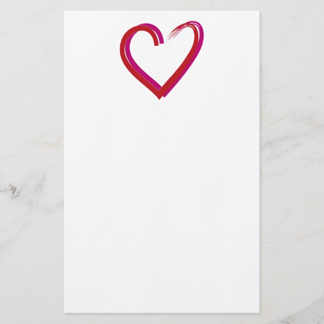 Save the Date/Heart Stationery (Front)