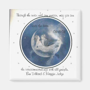 save the date in the stars magnet