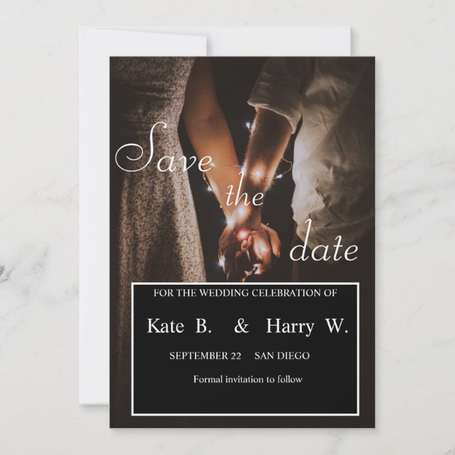 Save the date invitation (Front)