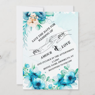 Save the date invitation