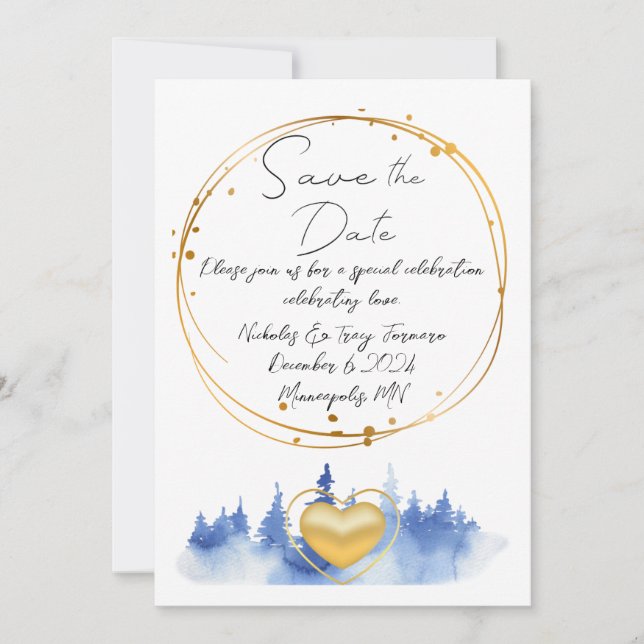 Save the date invitation (Front)